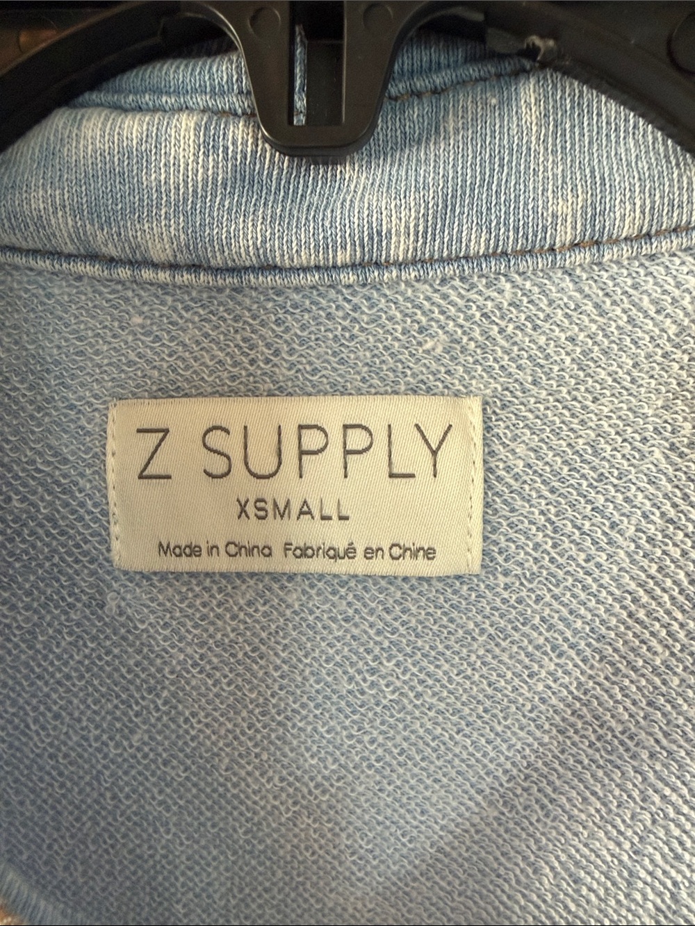 Z Supply Pale Blue Textured Knit Top & Pant set - Picture 2 of 5